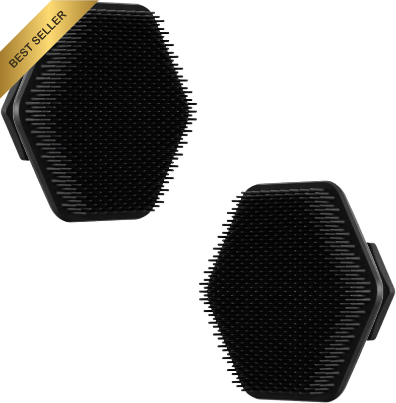2 Pack Men'S Face Scrubber, Silicone Facial Cleansing Brush & Exfoliator Pad, Ge
