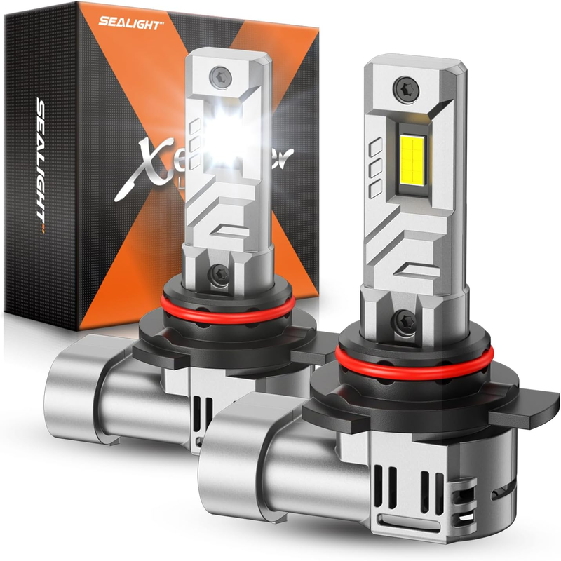 X1S 9005 HB3 LED Headlight Bulbs, 800% Super Brightness LED Bulbs, 1:1 Mini Size