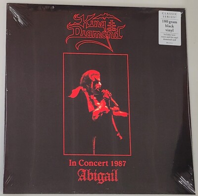 King Diamond Abigail Live In Concert 1987 Black Vinyl Record LP new reissue