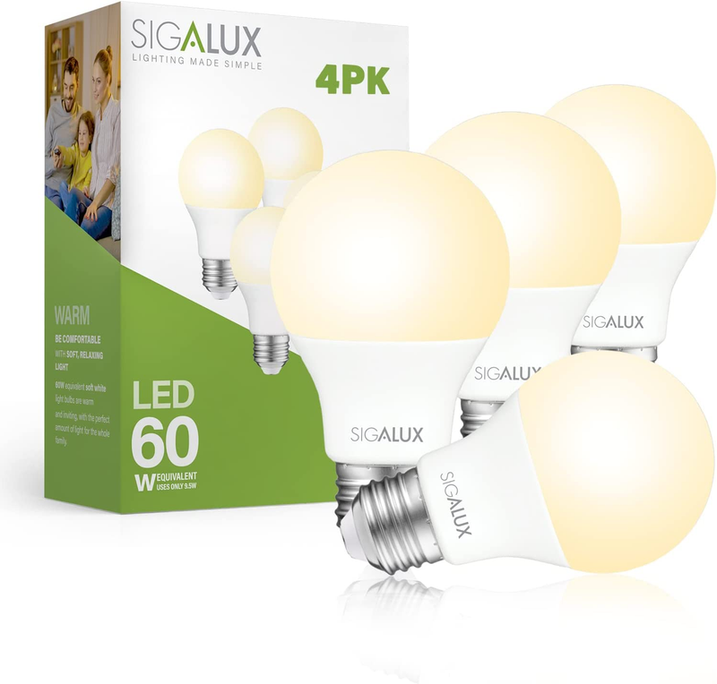 100 Watt Equivalent Standard Warm Light Bulbs 2700k Soft White N
