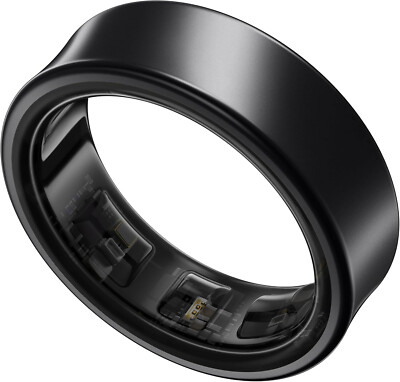 SAMSUNG Galaxy Ring Titanium SM-Q508 Smart Ring Bluetooth Black - Size 8