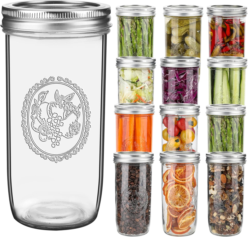 ◆jar◆ Customized 8 Oz. Small Mason Jars With Lids by Logotech 112839