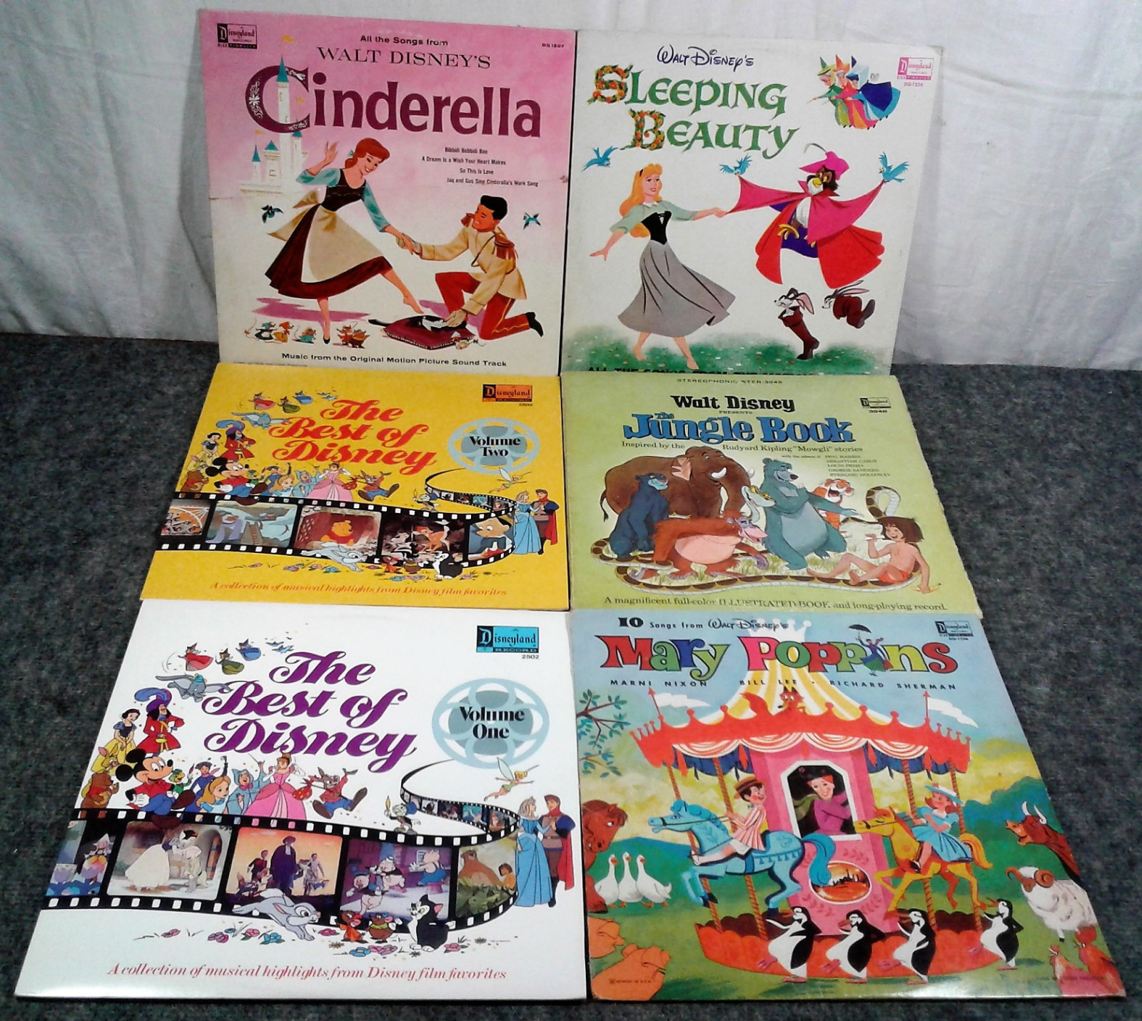 Huge LP Lot/24 Disneyland Records Soundtrack Educational Storybook Classics More