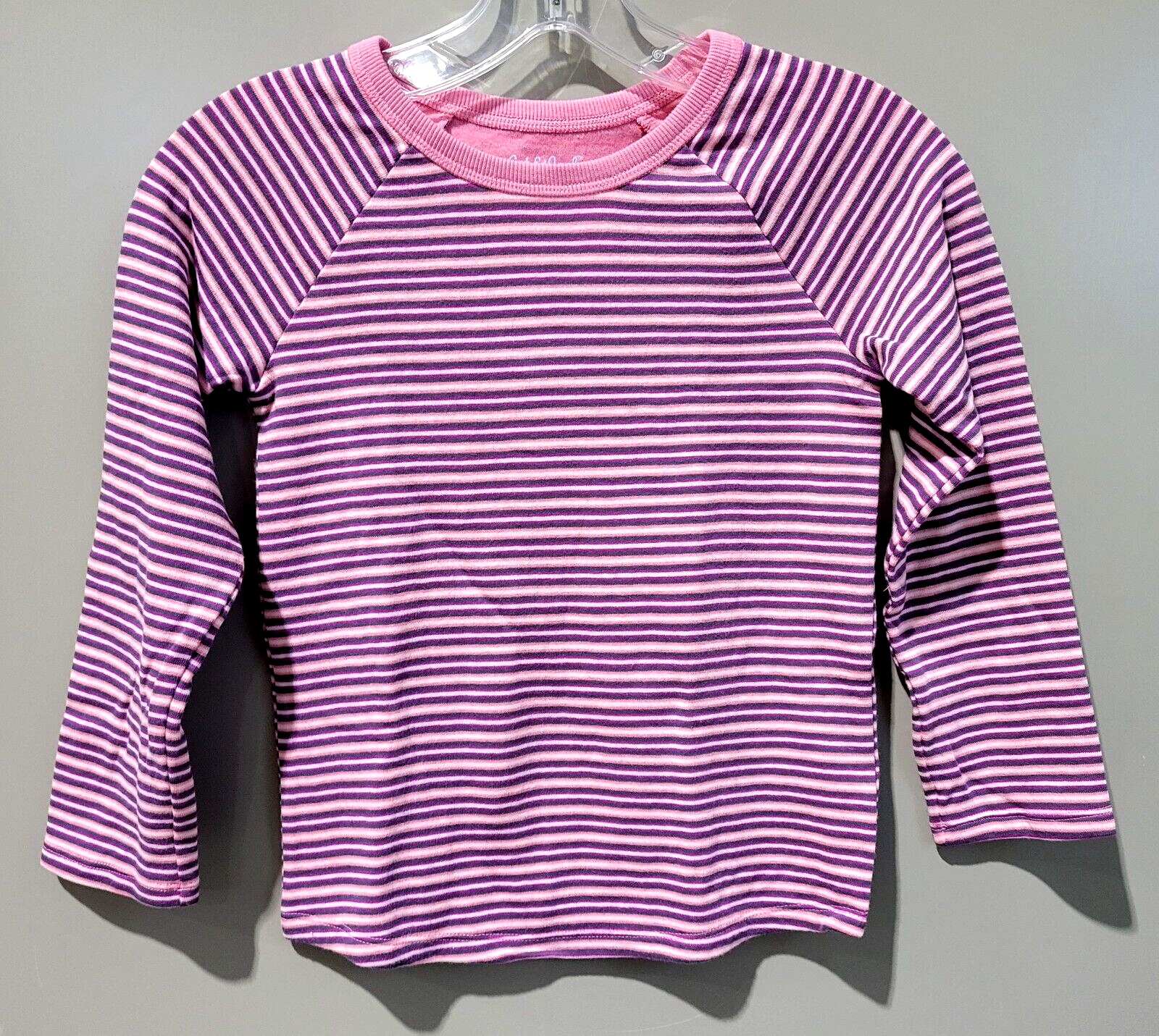 Cat & Jack Girls' Size Small 6/6x Pink Stripe Double Knit