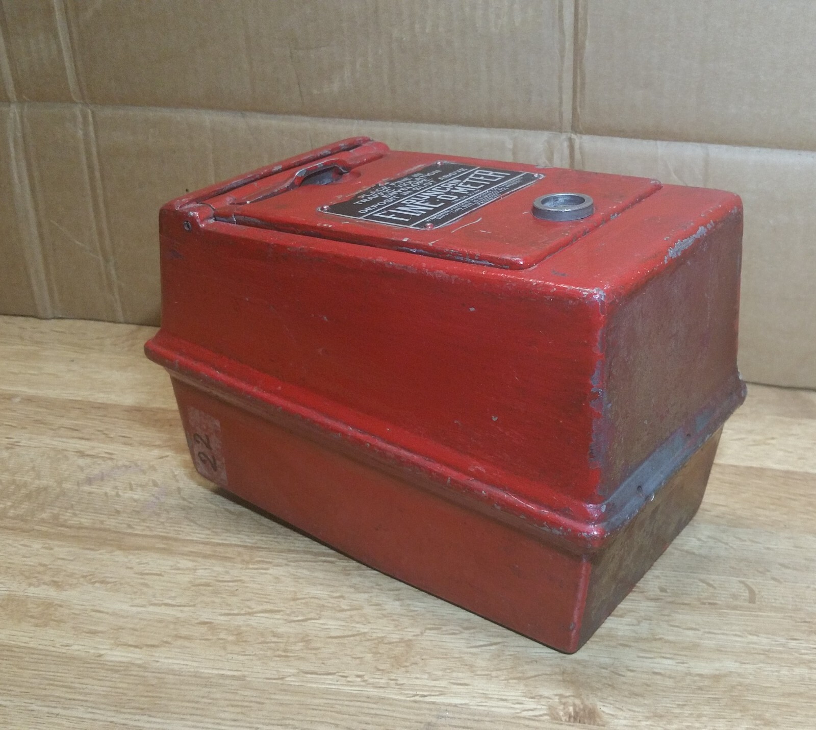 Vintage Duncan Fine-O-Meter 9"x6"x5" Trafic Violation Fine Collection Box