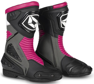 Cortech Womens Apex RR Air Motorcycle Riding Boots Rubine  9.5