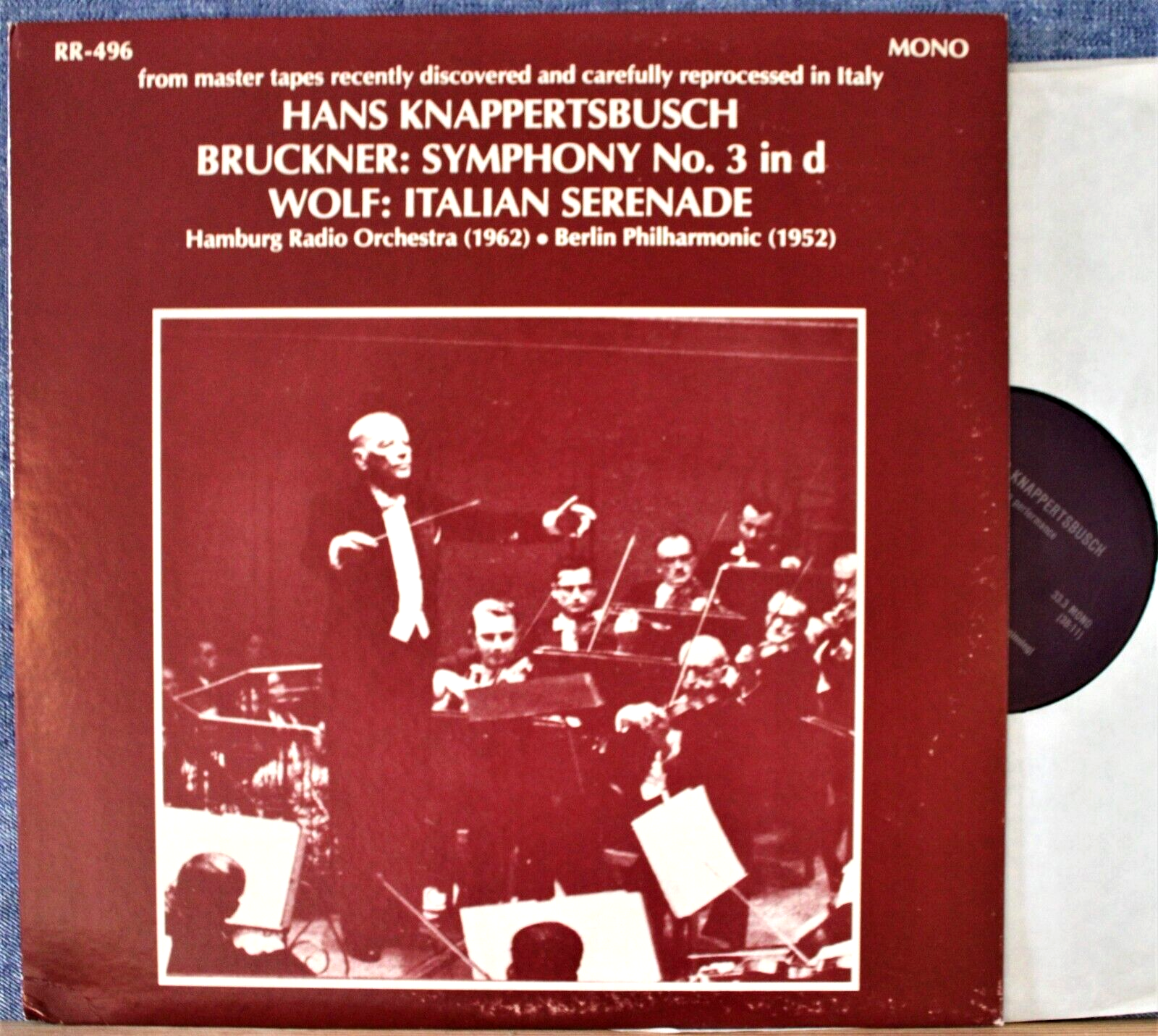 Knappertsbusch. Bruckner (Symphony 3) + Wolf (Italian