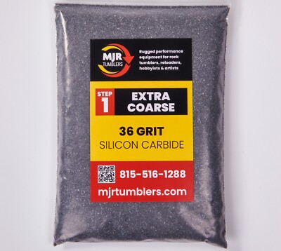 2 lb of 36 Grit Extra Coarse Rock Tumbling Silicon Carbide for Lapidary use