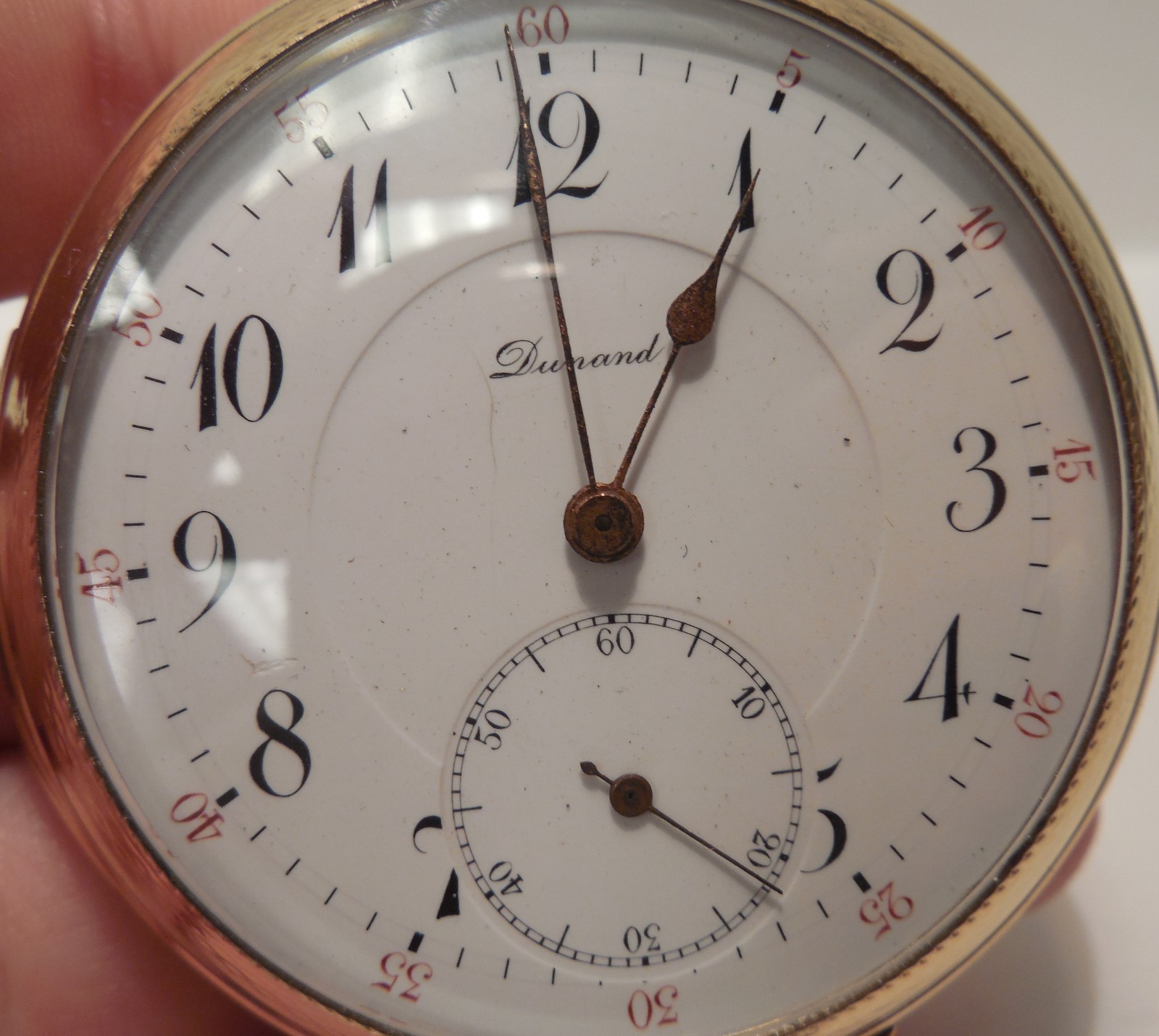 Dunand - 1/4 Hour Repeater - 14K Yellow Gold - Open Face - Pocket Watch - Runs