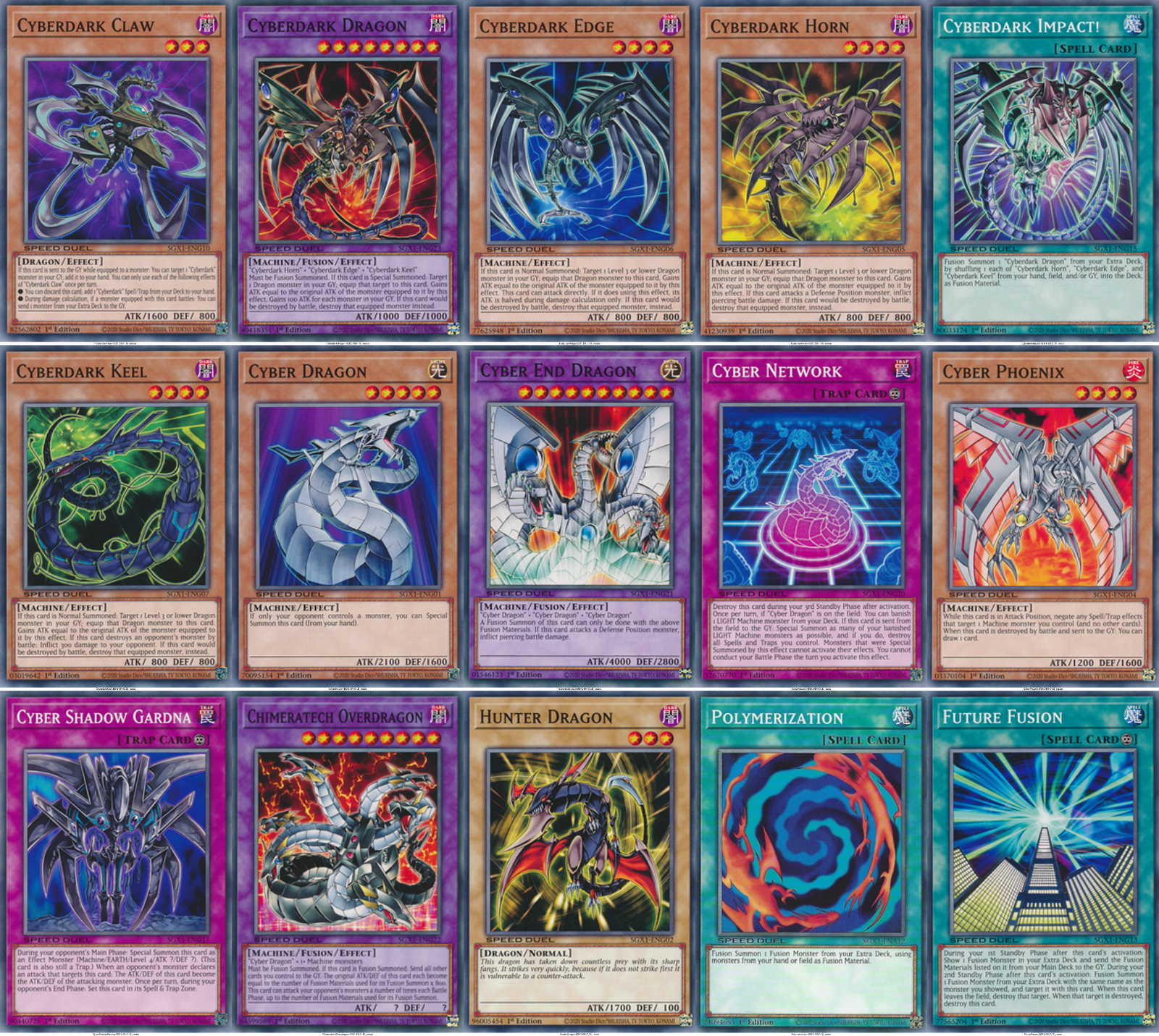 Zane Truesdale: 7 Cyber Dragons Style Deck: 23-Cards List Zane Truesdale: 7 Cyber Dragons Style Deck: 23-Cards List