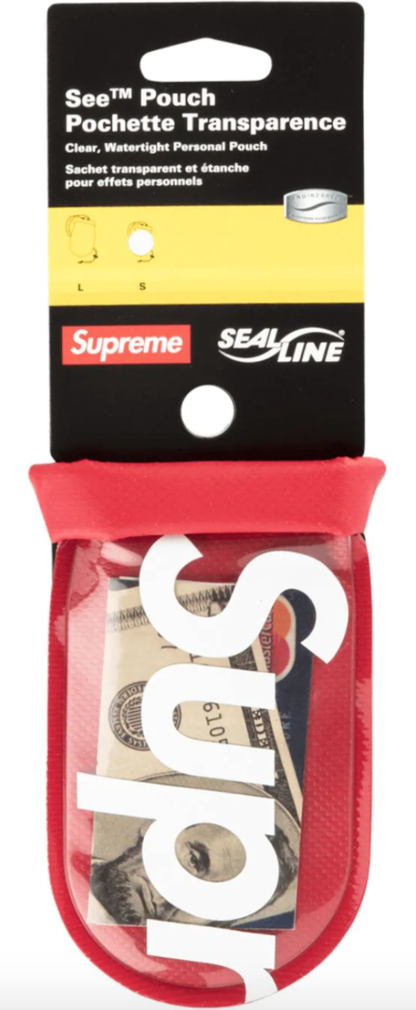 NEW Supreme SealLine See Pouch Red Small SS18 | eBay