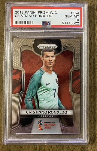 その他 2018 PANINI CRISTIANO RONALDO PSA10 2018 Panini Prizm World Cup #154 Cristiano Ronaldo PSA 10