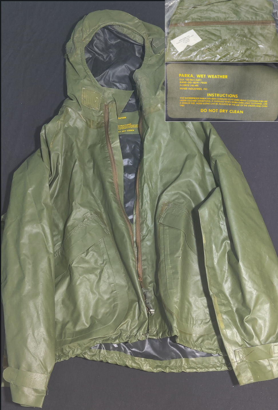 ジャケット・アウター General Service Navy WET WEATHER Jacket DEAD STOCK