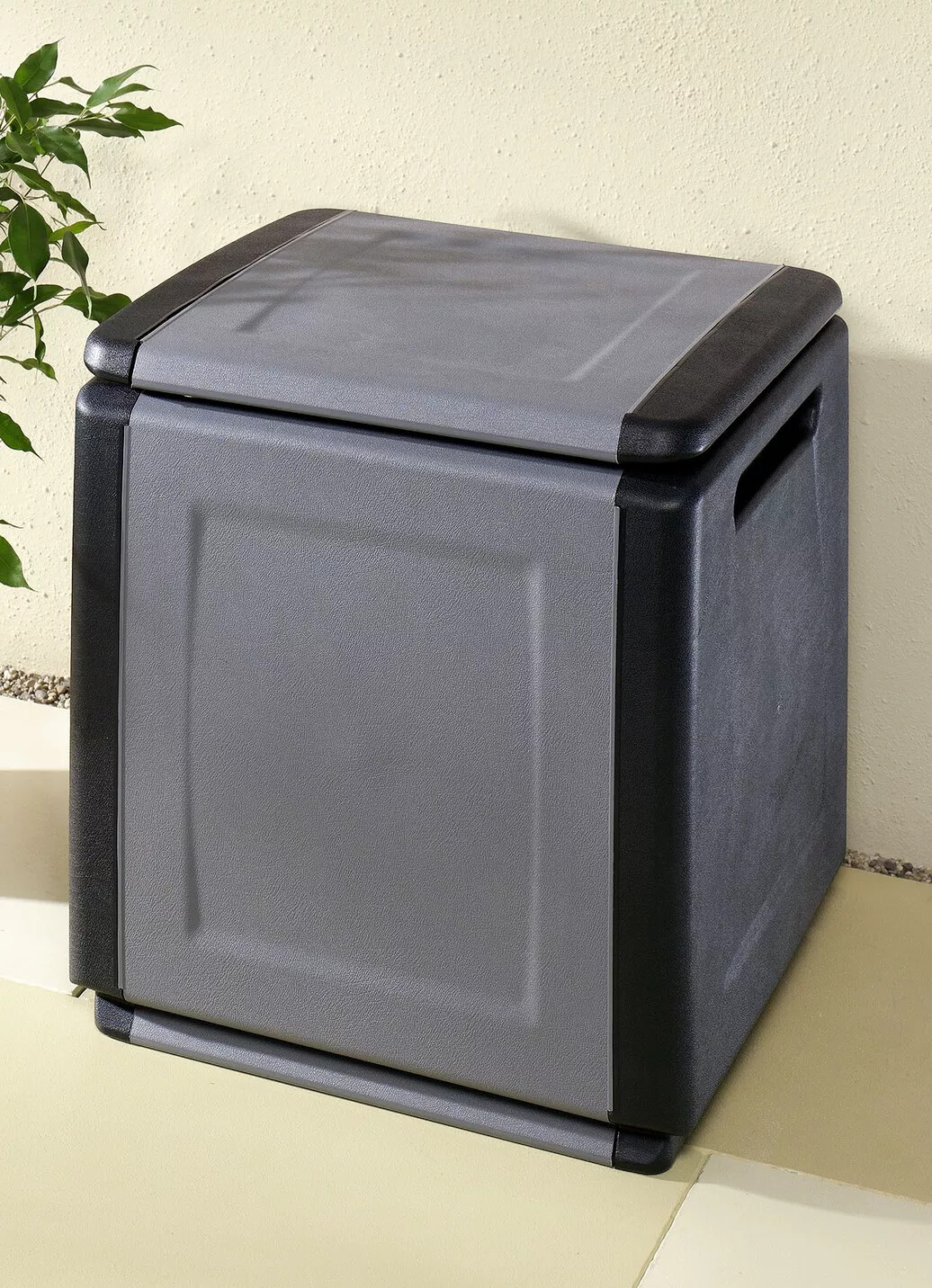 Gartenboxen 1 Tr aus Polypropylen grau und beige B54xH57xT53 cm NEU