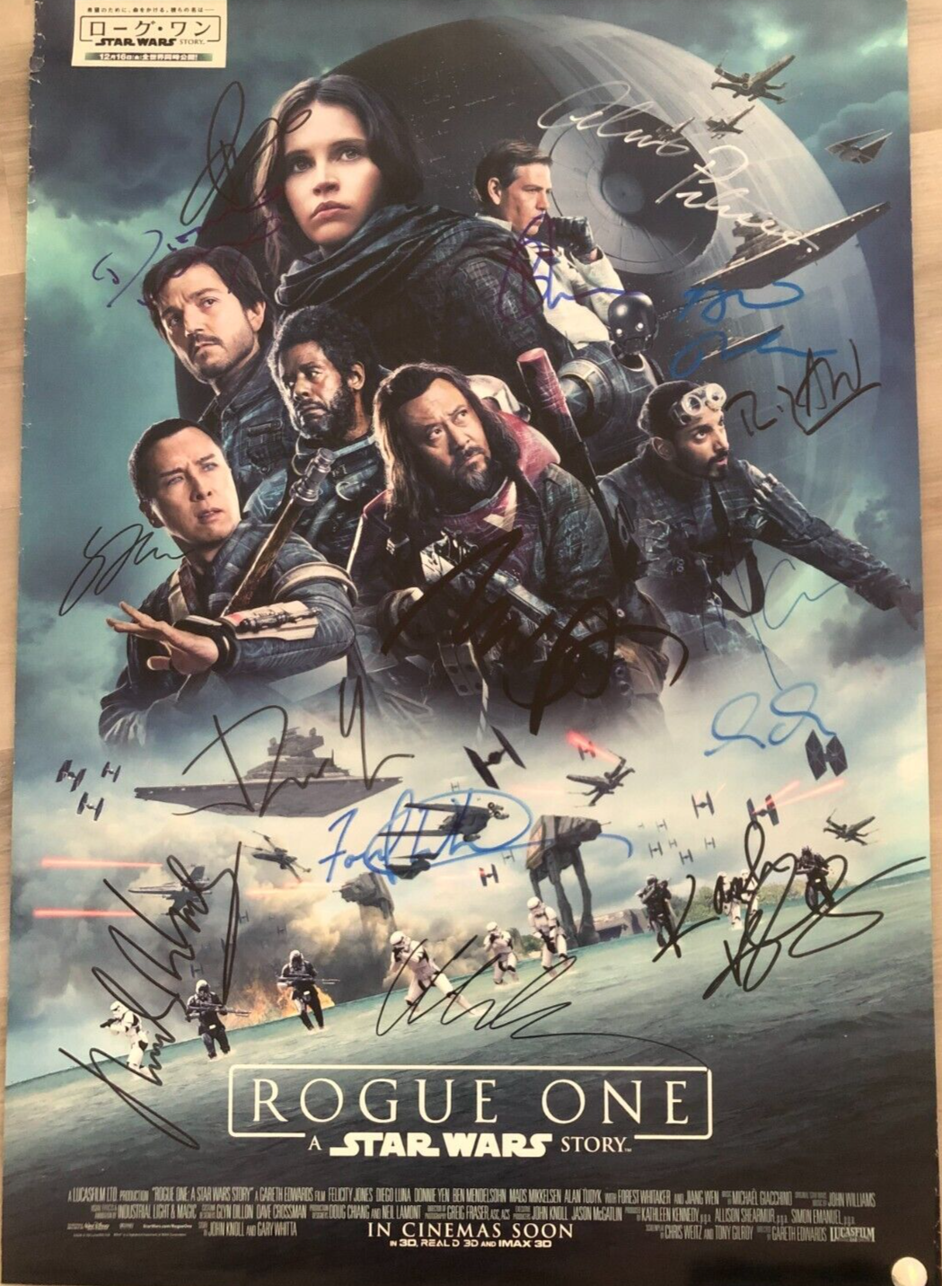 Rogue One: A Star Wars Story, Signed Poster 27x40 | eBay Rogue One: A Star Wars Story, Signed Poster 27x40 | eBay