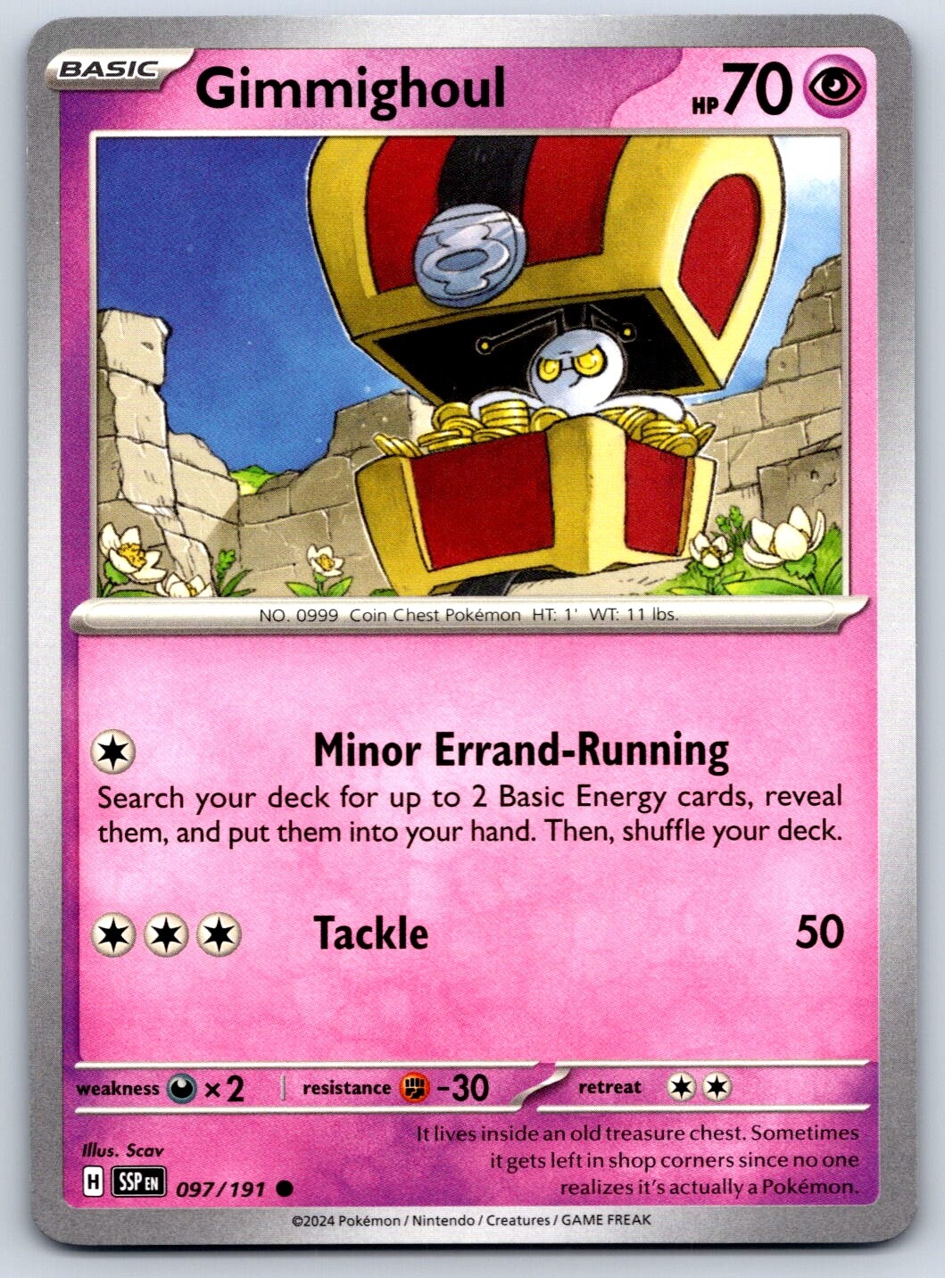 Gimmighoul - Surging Sparks SSP EN 097/191 Pokemon TCG Card