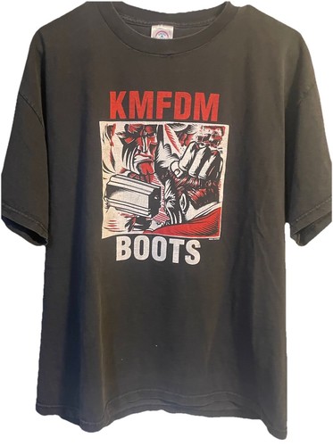 いゔどっと UNTT T-shirt KMFDM Opium 1984 T-shirt Band Shirt Industrial X-Large XL | eBay