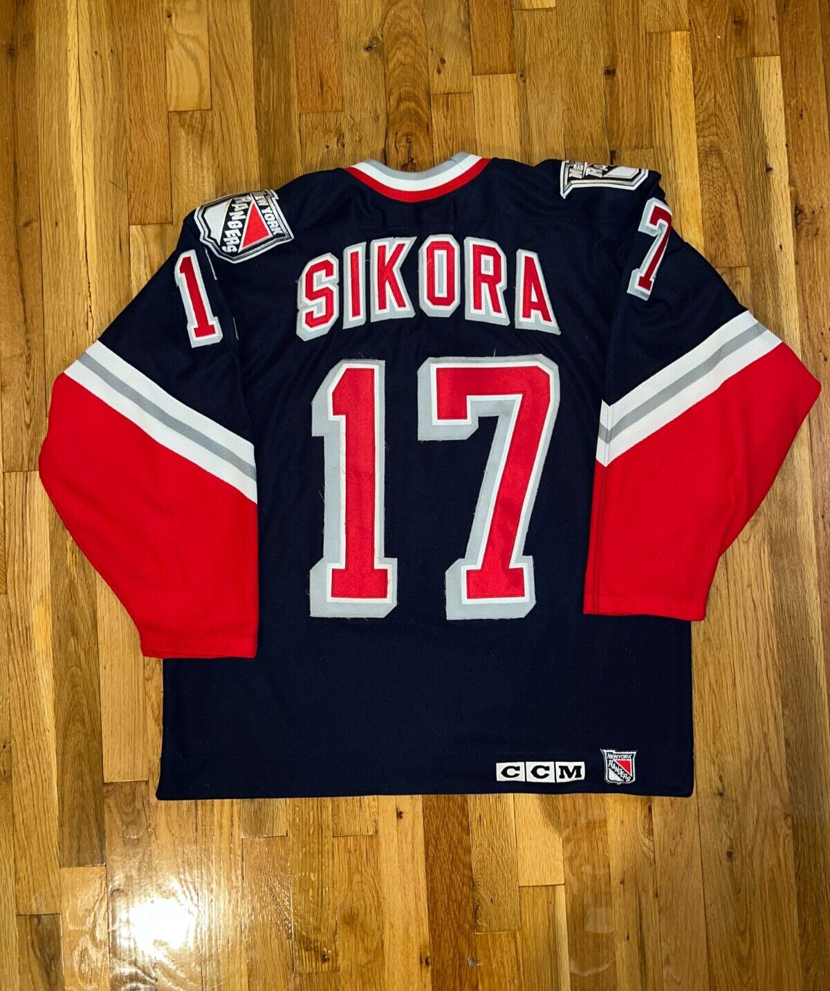 PETR SIKORA New York Rangers CCM Lady Liberty Jersey XL NHL PETR SIKORA New York Rangers CCM Lady Liberty Jersey XL NHL