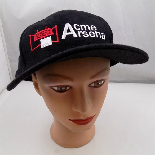 Black Stitched Adjustable Baseball Cap Pre Owned St35