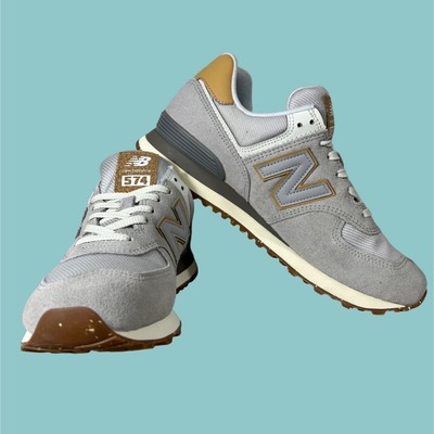 New Balance 574 V2 Rain Cloud Maple Grey Lace Up Classic Sneakers Shoe Mens 8.5