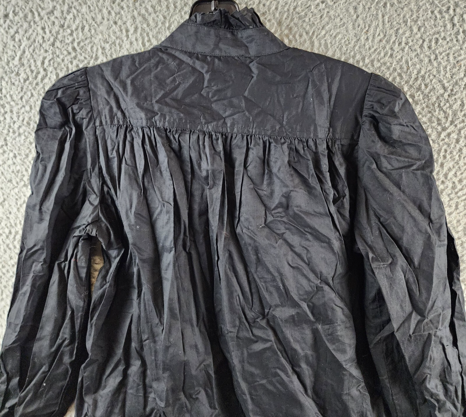 Tuckernuck The Teagan Popover Top Women's XS Black Rounded Hem Button Closure - Picture 12 of 13