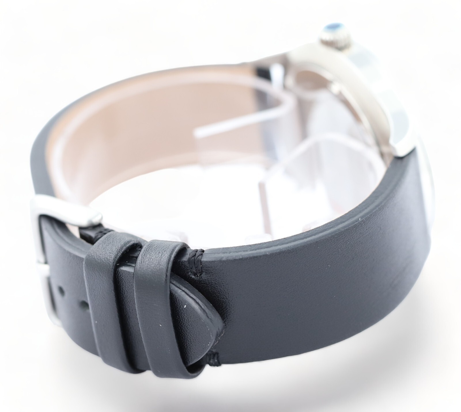 PAUL SMITH 41mm Steel Watch & Leather Strap - White Dial PAUL SMITH 41mm Steel Watch & Leather Strap - White Dial