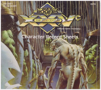 Buck Rogers  Character Record Sheets: Science Fiction Rpg - 25CREF1 - TSR 3570