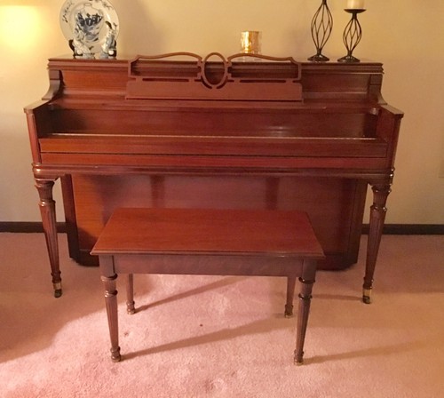 Story & Clark Piano With Original Bench, Original Finish, U move and load, EUC