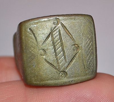 Large African Antique Heavy Tuareg Metal Tribal Ring Niger Africa - Ring Size 8