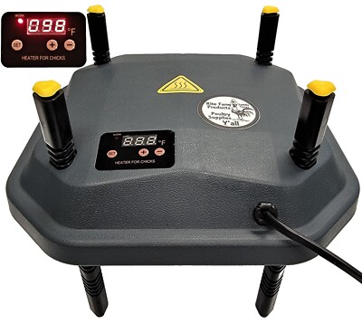 10''x10'' CHICK BROODER HEATING PLATE 13-WATTS DIGITAL HEAT TEMPERATURE ADJUSTABLE