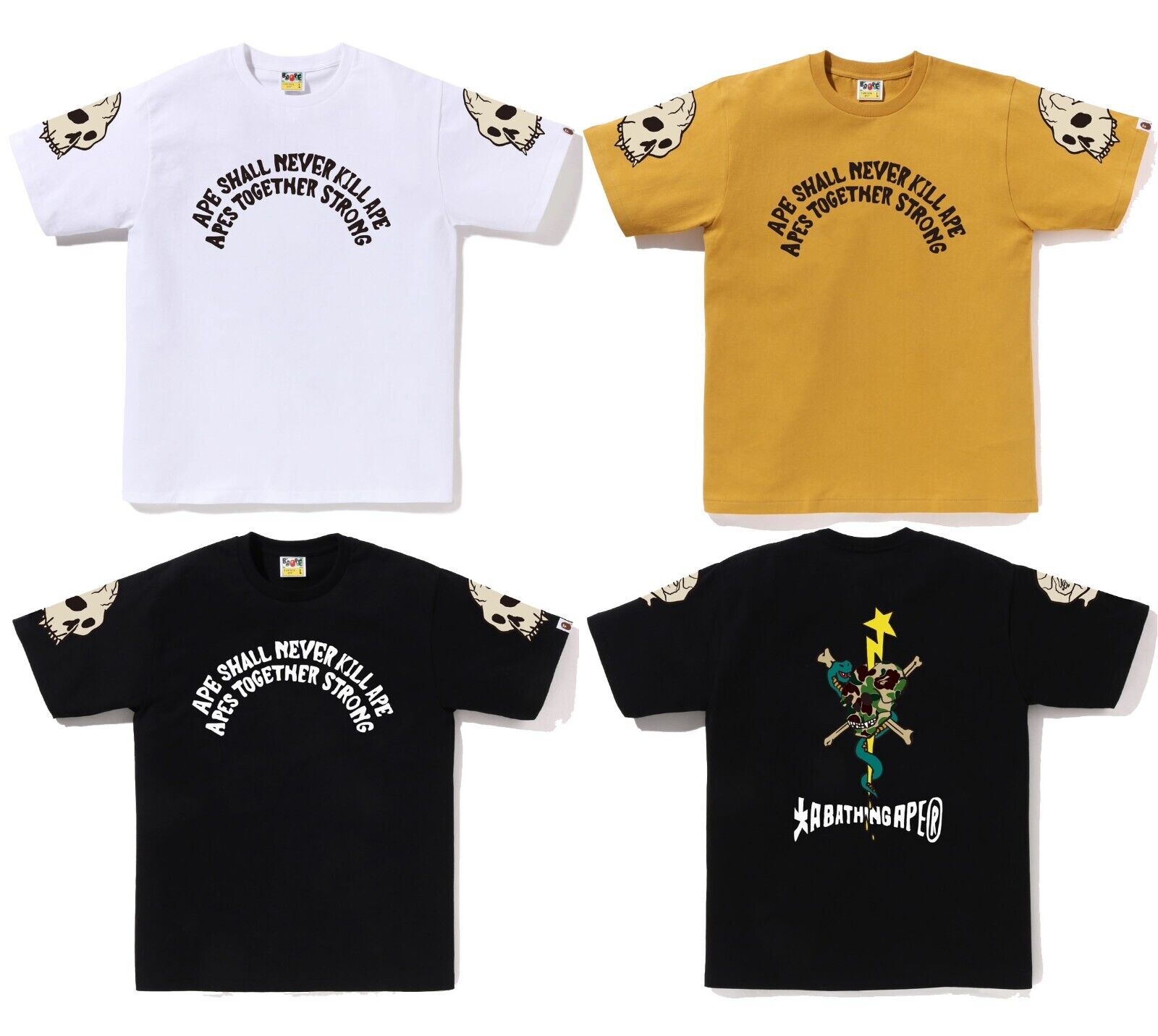 A BATHING APE Men's SOUVENIR SKULL TEE 1K80110052 br | eBay A BATHING APE Men's SOUVENIR SKULL TEE 1K80110052 br | eBay