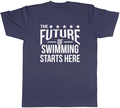 The future of Swimming Starts Here Mens Unisex T-Shirt Tee