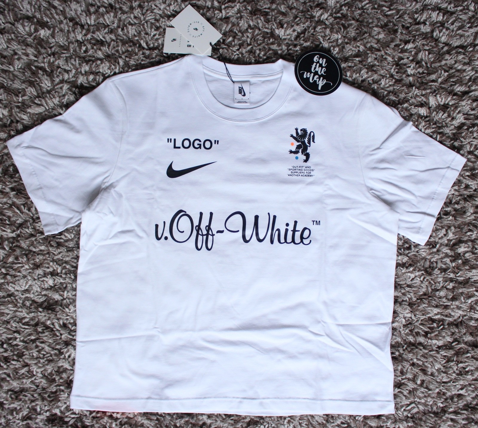 Nike x Off White Football Mon Amour T-Shirt Tee White Size Nike x Off White Football Mon Amour T-Shirt Tee White Size