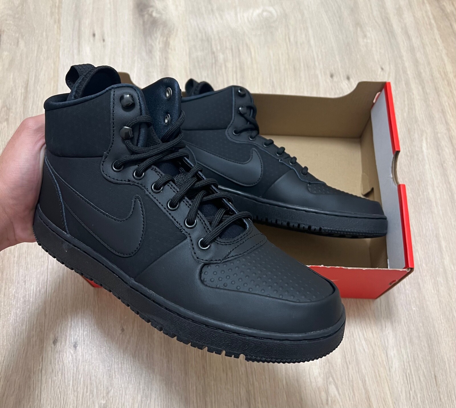 NIKE ナイキ COURT BOROUGH MID WINTER 27.5 Nike Court Borough Winter Mid Grey Gum for Sale