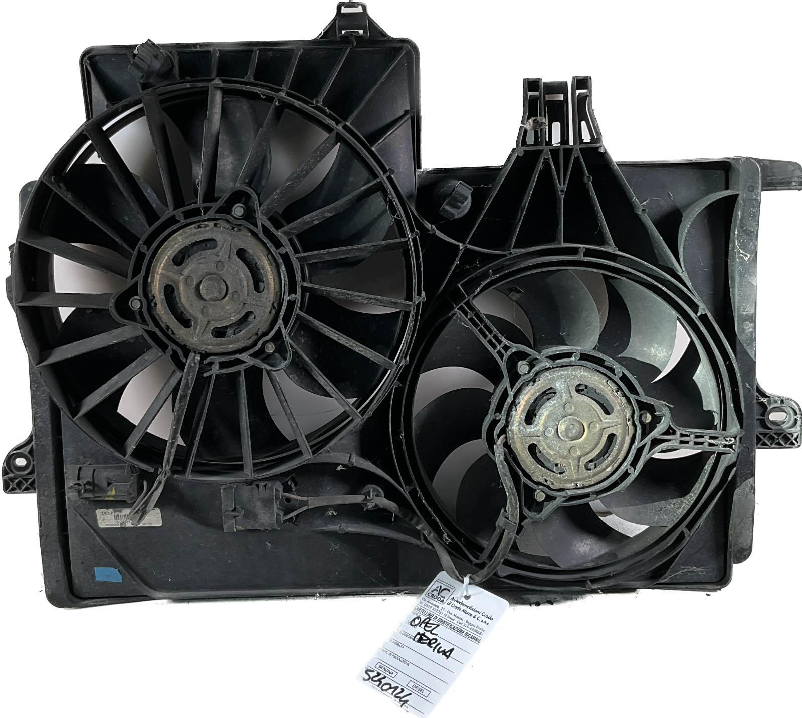 Ventola raffredamento motore OPEL MERIVA codice ricambio : 5020259 5240124