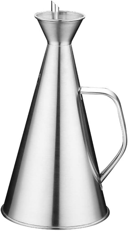 Leakproof Oil Dispenser Bottle, 500Ml Stainless Steel Non Drip No Mess Pourer Dr