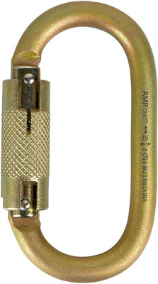 Ovatti Steel Auto Lock Oval-Shaped Carabiner/Heavy Duty, Construction, 25Kn/Nonl