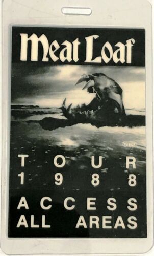 Meat Loaf 1988 Backstage Pass