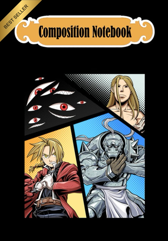 Fullmetal Alchemist Notebook Journal 6x9 Blank Lined 100 Pages