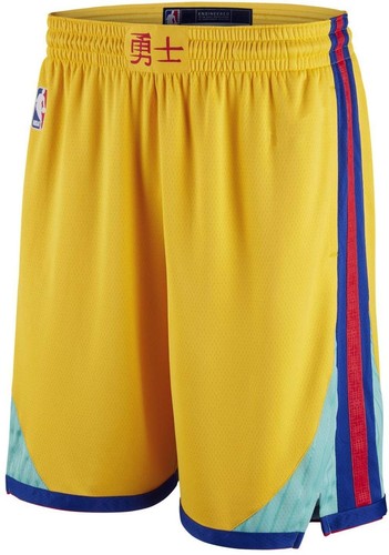 [9Z2B7BAKK-WAR] Молодежные шорты Nike NBA Golden State Warriors китайского наследия
