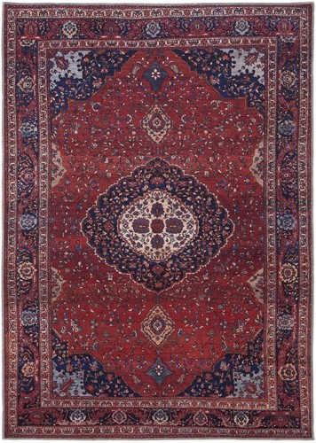 Коврик на ткацком станке с электроприводом в цветочек размером 9 X 12 Дюймов, красный, Синий и Коричневый
