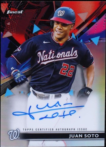 2021 Topps Finest - Juan Soto #FA-JS
