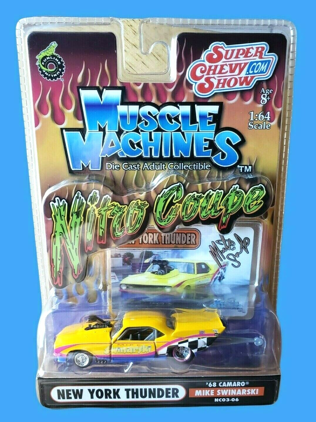 カマロ　ホットロッド（黄色）1/18 Muscle Machines Muscle Machines 1/18 Scale Model 71165 - 1970 Plymouth Cuda