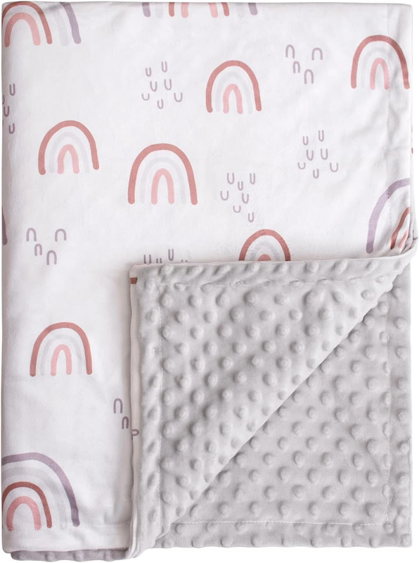 Baby Blankets Unisex Newborn, Super Soft Comfy Rainbow Blankets, for Toddler Bab