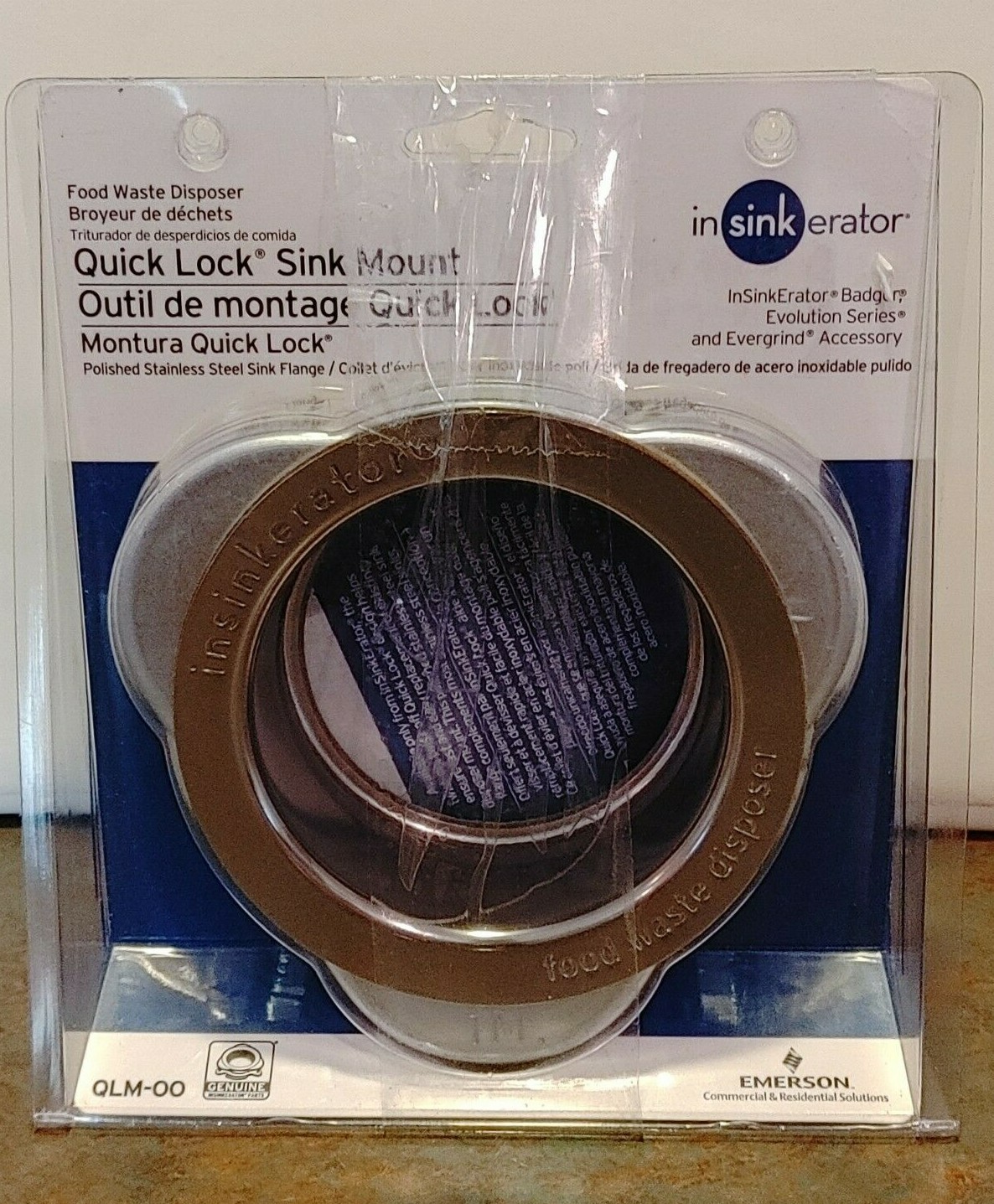 NEW Insinkerator Quick Lock sink mount - QLM-00, Badger