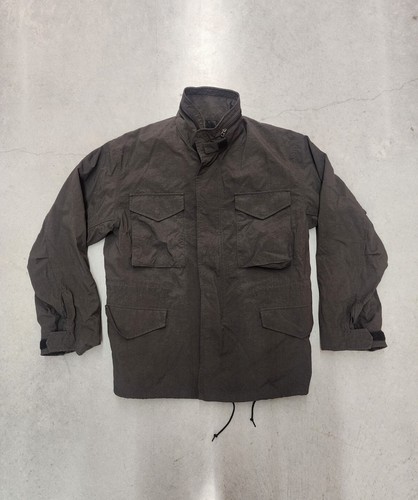 Beams Plus M-65 Solid Black Nylon Military Jacket Japan Rare | eBay