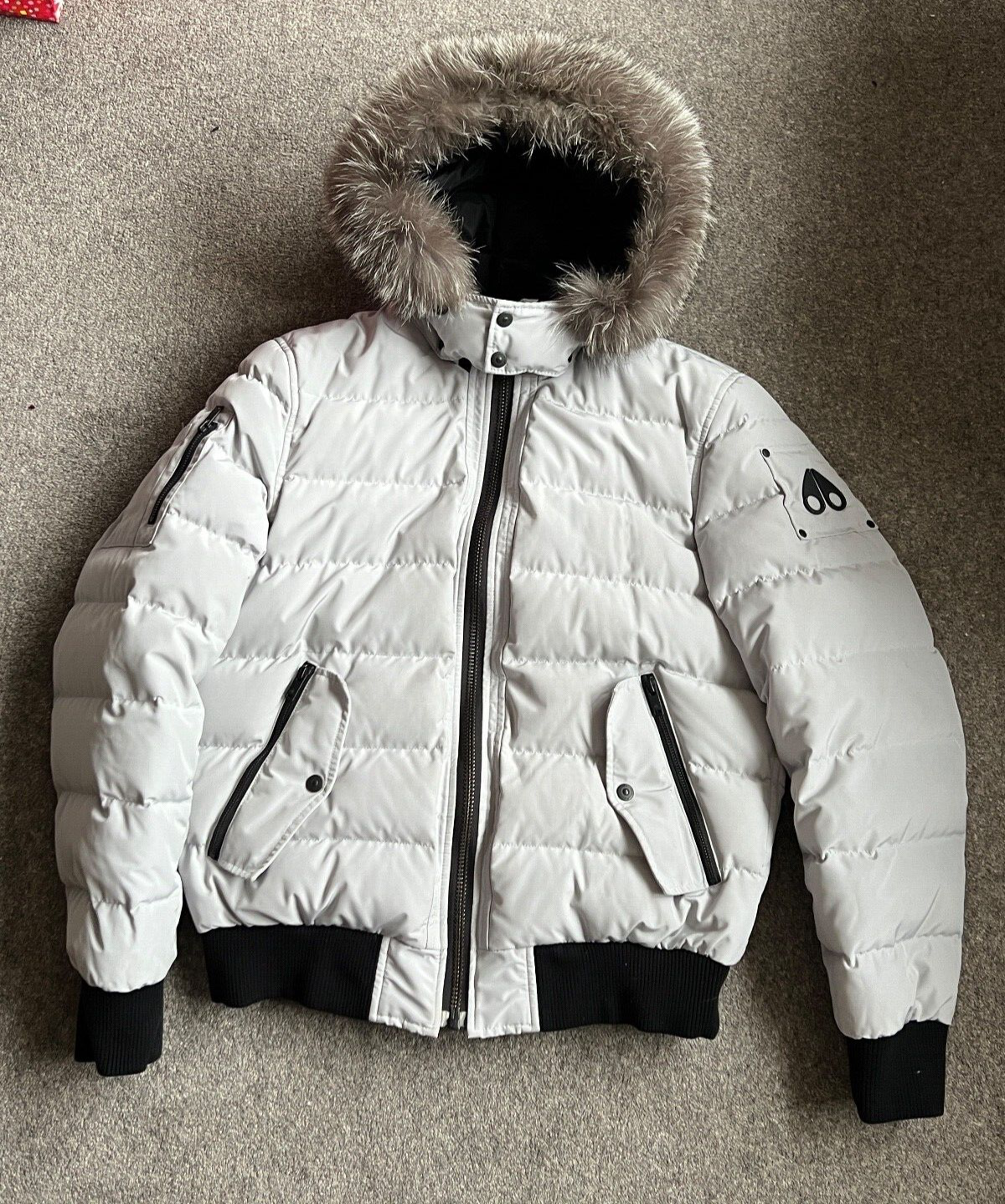 ジャケット・アウター MOOSE KNUCKLES BALLISTIC BOMBER XL Moose Knuckles Ballistic Bomber Jacket Grey - Large | eBay UK