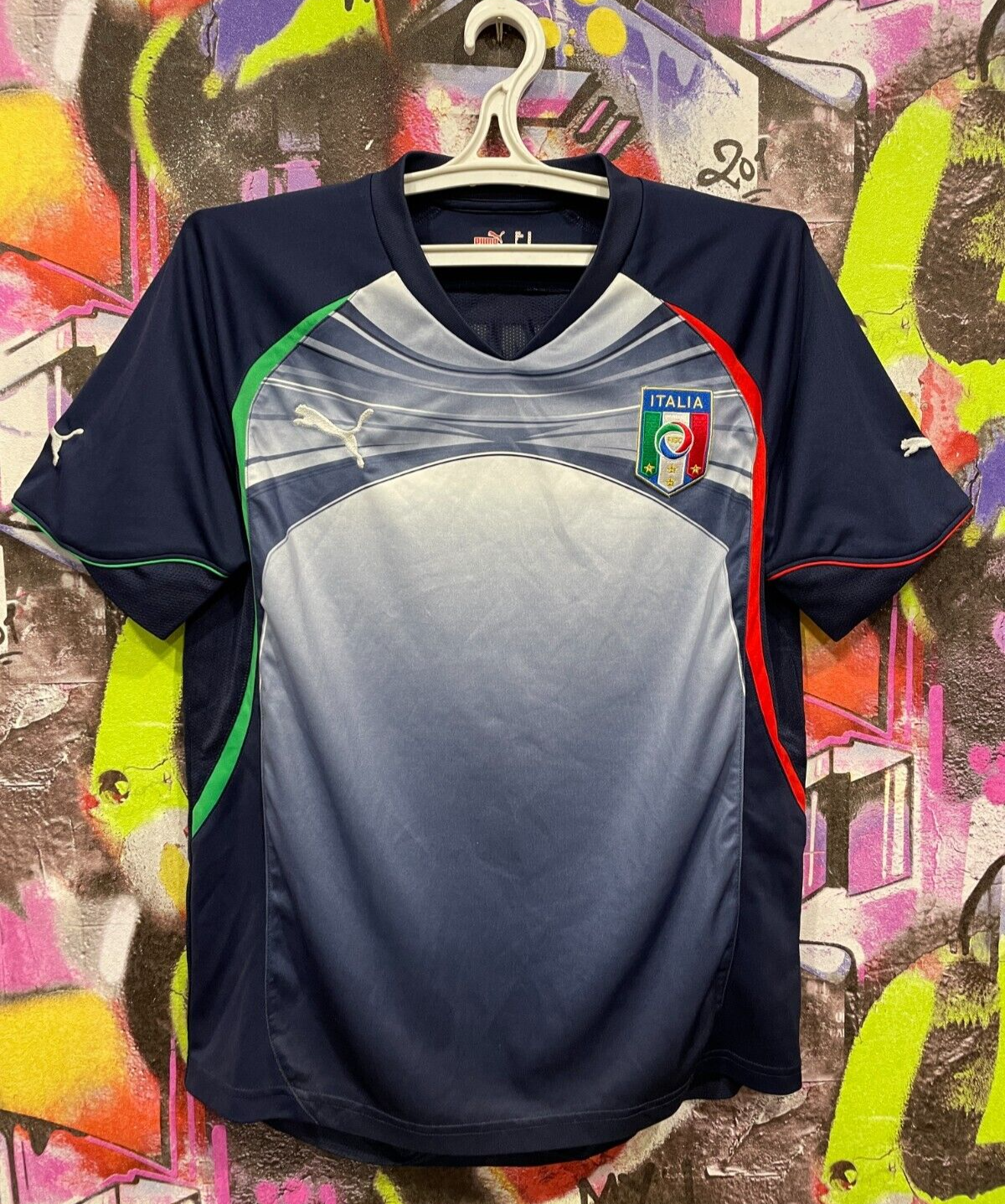 2010 サッカー　PUMA メンズM ユニフォーム　イタリア　ピルロ 2010 Puma Italy Home Soccer Jersey Andrea Pirlo Men XXL