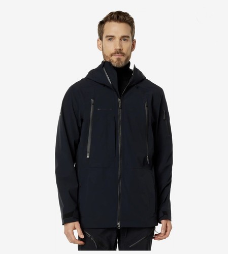 Pre-owned Obermeyer Men's Highland Shell Jacket | Size 2xl | Msrp $549.99 Recco Technology In Black