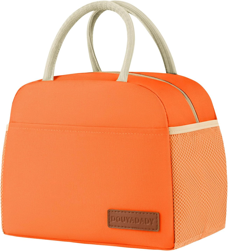 Lunch Bag Women/Men Lunch Box Women/Men (Orange) | Spacious Lightweight Waterpro